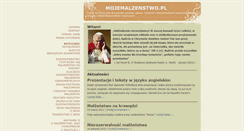 Desktop Screenshot of mojemalzenstwo.pl